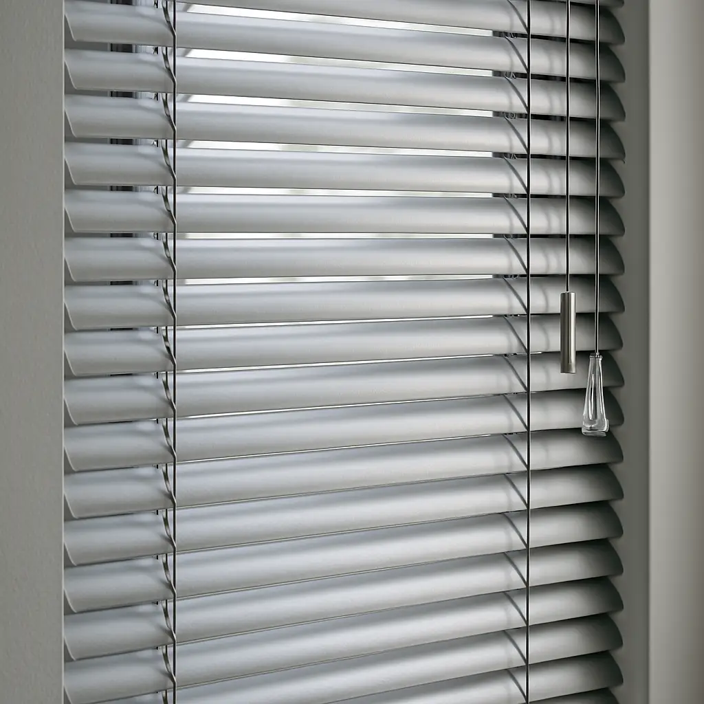 Persienner et klassisk alternativ som er på vei tilbake på moten. Her i aluminium