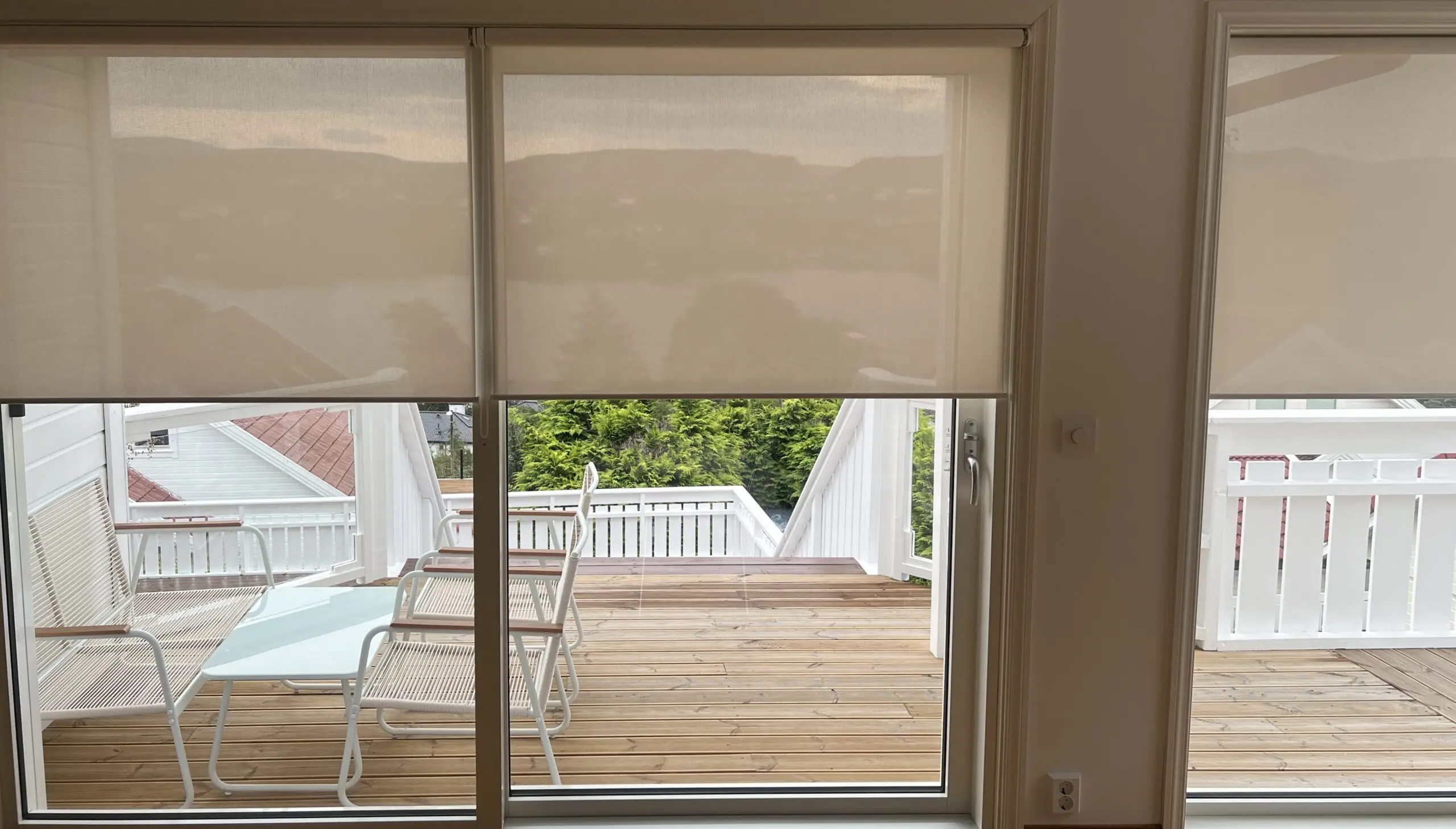 Innvendig screen demper sol